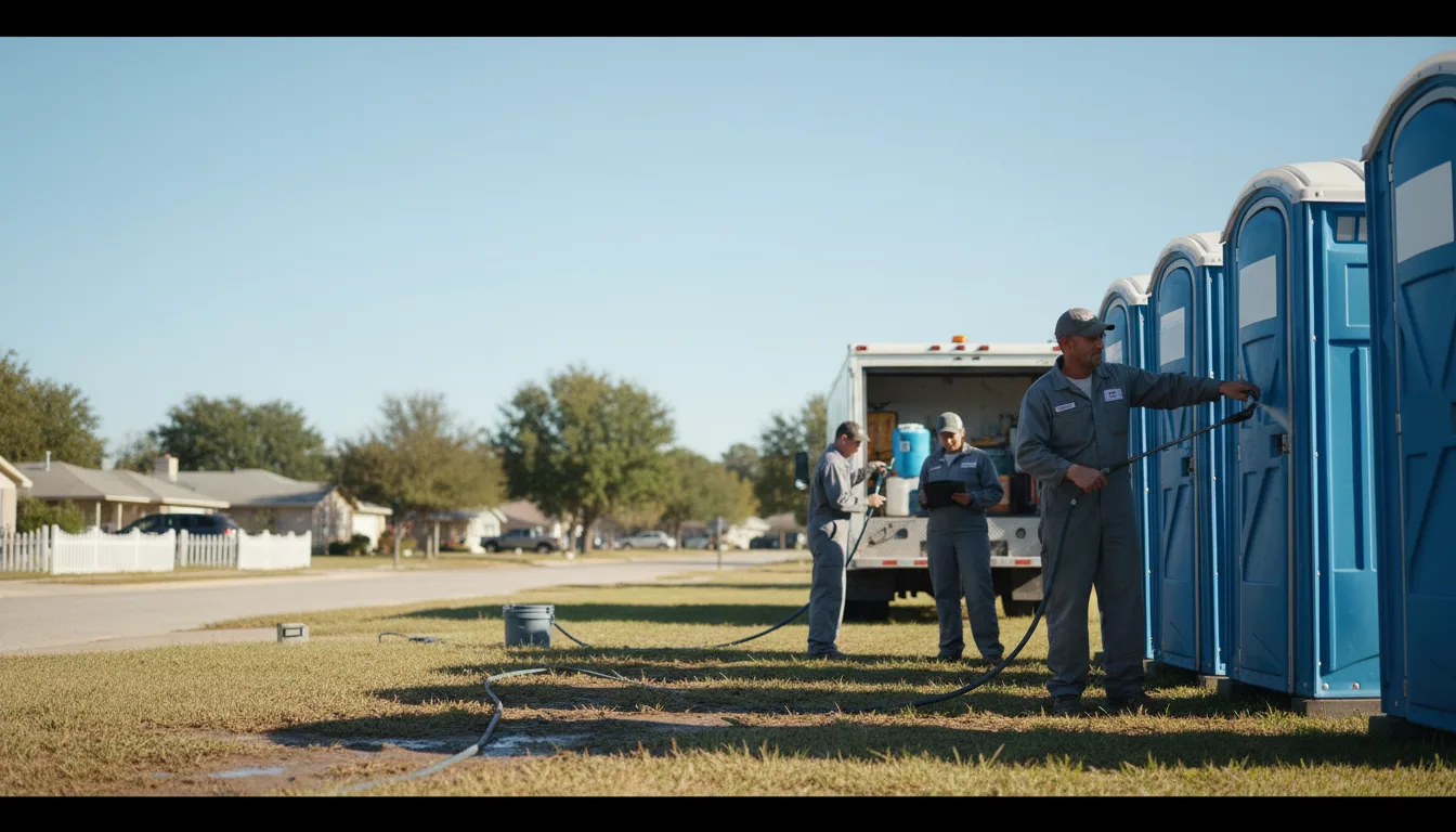 Long-Term Portable Toilet Rental in Crawford, OK near me